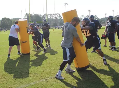 Defensive blocking practice