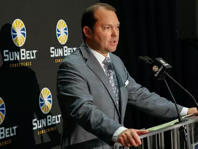 Coach Summers at 2017 Sun Belt Media Day