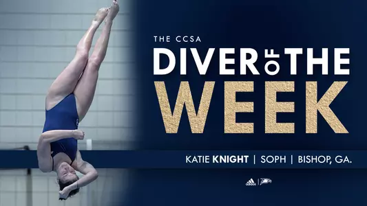 Katie Knight CCSA Diver of the Week 10-25-18