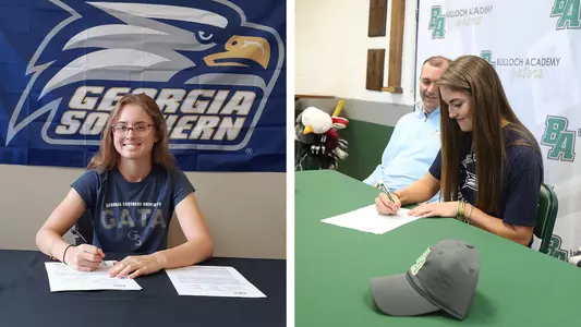 Signing Day for Abby Newton and Hailey Katona