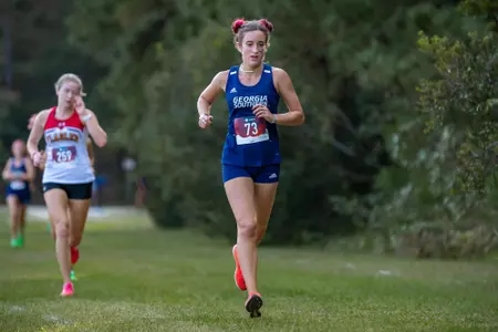 STATESBORO, GEORGIA - OCTOBER 15: Georgia Southern Cross Country hosts the 2021 GATA XC Classic at the Statesboro Disc Golf Course on October 15, 2021 in Statesboro, Georgia
