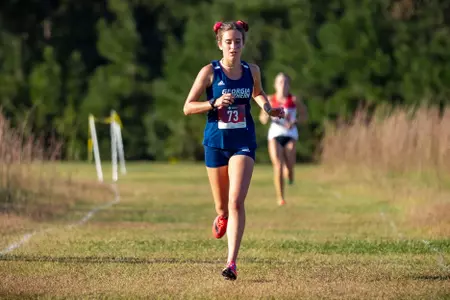 STATESBORO, GEORGIA - OCTOBER 15: Georgia Southern Cross Country hosts the 2021 GATA XC Classic at the Statesboro Disc Golf Course on October 15, 2021 in Statesboro, Georgia
