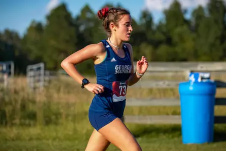 STATESBORO, GEORGIA - OCTOBER 15: Georgia Southern Cross Country hosts the 2021 GATA XC Classic at the Statesboro Disc Golf Course on October 15, 2021 in Statesboro, Georgia