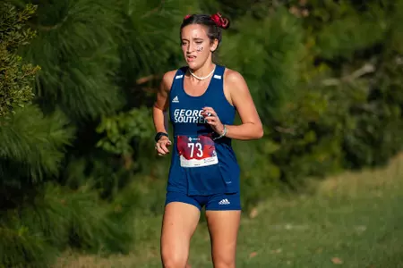 STATESBORO, GEORGIA - OCTOBER 15: Georgia Southern Cross Country hosts the 2021 GATA XC Classic at the Statesboro Disc Golf Course on October 15, 2021 in Statesboro, Georgia