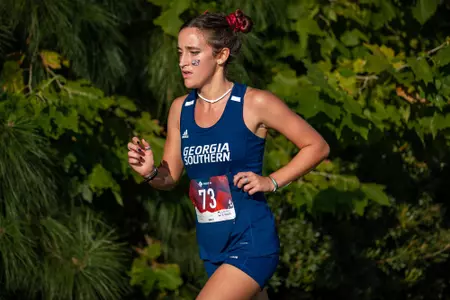 STATESBORO, GEORGIA - OCTOBER 15: Georgia Southern Cross Country hosts the 2021 GATA XC Classic at the Statesboro Disc Golf Course on October 15, 2021 in Statesboro, Georgia