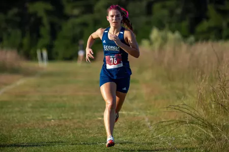 STATESBORO, GEORGIA - OCTOBER 15: Georgia Southern Cross Country hosts the 2021 GATA XC Classic at the Statesboro Disc Golf Course on October 15, 2021 in Statesboro, Georgia