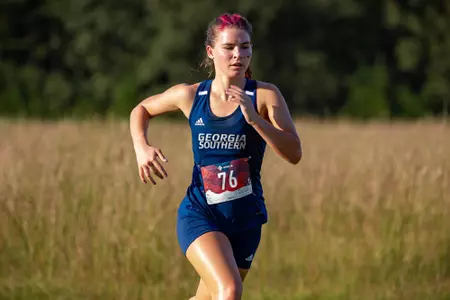 STATESBORO, GEORGIA - OCTOBER 15: Georgia Southern Cross Country hosts the 2021 GATA XC Classic at the Statesboro Disc Golf Course on October 15, 2021 in Statesboro, Georgia