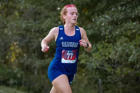 STATESBORO, GEORGIA - OCTOBER 15: Georgia Southern Cross Country hosts the 2021 GATA XC Classic at the Statesboro Disc Golf Course on October 15, 2021 in Statesboro, Georgia