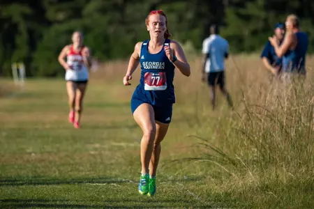 STATESBORO, GEORGIA - OCTOBER 15: Georgia Southern Cross Country hosts the 2021 GATA XC Classic at the Statesboro Disc Golf Course on October 15, 2021 in Statesboro, Georgia