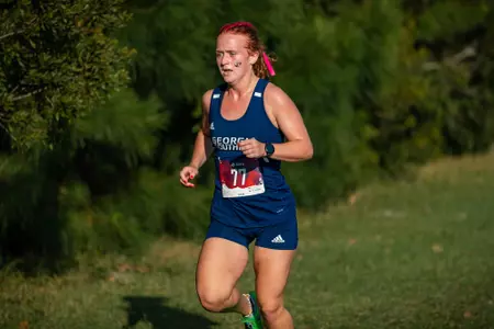 STATESBORO, GEORGIA - OCTOBER 15: Georgia Southern Cross Country hosts the 2021 GATA XC Classic at the Statesboro Disc Golf Course on October 15, 2021 in Statesboro, Georgia