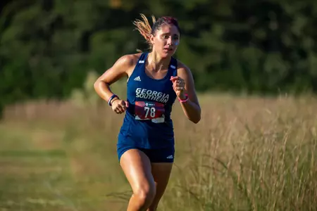 STATESBORO, GEORGIA - OCTOBER 15: Georgia Southern Cross Country hosts the 2021 GATA XC Classic at the Statesboro Disc Golf Course on October 15, 2021 in Statesboro, Georgia