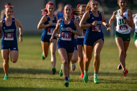 STATESBORO, GEORGIA - OCTOBER 15: Georgia Southern Cross Country hosts the 2021 GATA XC Classic at the Statesboro Disc Golf Course on October 15, 2021 in Statesboro, Georgia