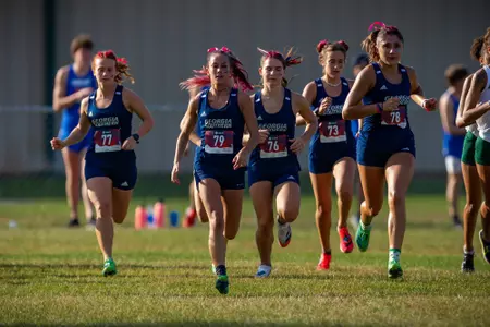 STATESBORO, GEORGIA - OCTOBER 15: Georgia Southern Cross Country hosts the 2021 GATA XC Classic at the Statesboro Disc Golf Course on October 15, 2021 in Statesboro, Georgia