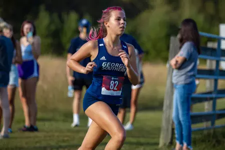 STATESBORO, GEORGIA - OCTOBER 15: Georgia Southern Cross Country hosts the 2021 GATA XC Classic at the Statesboro Disc Golf Course on October 15, 2021 in Statesboro, Georgia
