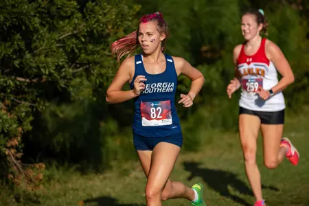 STATESBORO, GEORGIA - OCTOBER 15: Georgia Southern Cross Country hosts the 2021 GATA XC Classic at the Statesboro Disc Golf Course on October 15, 2021 in Statesboro, Georgia