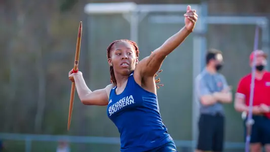 STATESBORO, GEORGIA - MARCH 12: Georgia Southern Eagles Track & Field hosts the 2021 GATA Classic at Eagle Field on March 12, 2021 in Statesboro, Georgia.