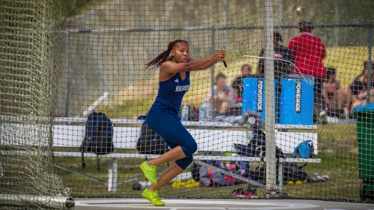 STATESBORO, GEORGIA - MARCH 12: Georgia Southern Eagles Track & Field hosts the 2021 GATA Classic at Eagle Field on March 12, 2021 in Statesboro, Georgia.