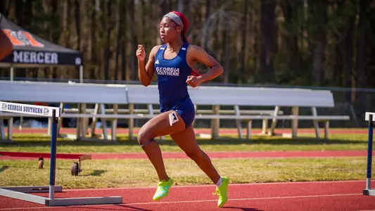 STATESBORO, GEORGIA - MARCH 12: Georgia Southern Eagles Track & Field hosts the 2021 GATA Classic at Eagle Field on March 12, 2021 in Statesboro, Georgia.