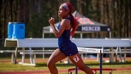 STATESBORO, GEORGIA - MARCH 12: Georgia Southern Eagles Track & Field hosts the 2021 GATA Classic at Eagle Field on March 12, 2021 in Statesboro, Georgia.