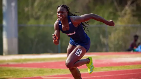 STATESBORO, GEORGIA - MARCH 12: Georgia Southern Eagles Track & Field hosts the 2021 GATA Classic at Eagle Field on March 12, 2021 in Statesboro, Georgia.