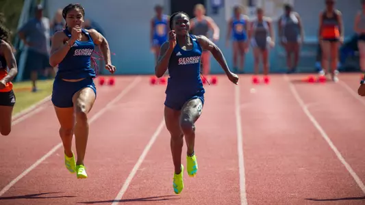 STATESBORO, GEORGIA - MARCH 12: Georgia Southern Eagles Track & Field hosts the 2021 GATA Classic at Eagle Field on March 12, 2021 in Statesboro, Georgia.