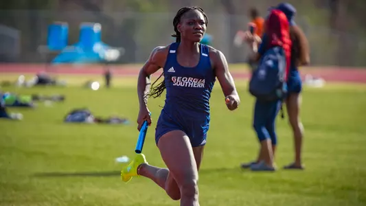 STATESBORO, GEORGIA - MARCH 12: Georgia Southern Eagles Track & Field hosts the 2021 GATA Classic at Eagle Field on March 12, 2021 in Statesboro, Georgia.