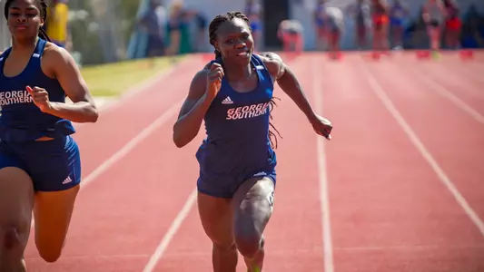 STATESBORO, GEORGIA - MARCH 12: Georgia Southern Eagles Track & Field hosts the 2021 GATA Classic at Eagle Field on March 12, 2021 in Statesboro, Georgia.