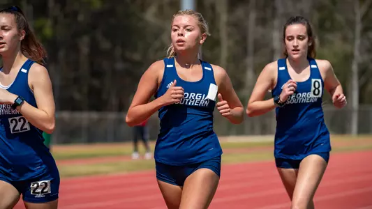 STATESBORO, GEORGIA - MARCH 12: Georgia Southern Eagles Track & Field hosts the 2021 GATA Classic at Eagle Field on March 12, 2021 in Statesboro, Georgia.