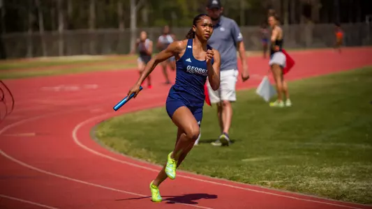 STATESBORO, GEORGIA - MARCH 12: Georgia Southern Eagles Track & Field hosts the 2021 GATA Classic at Eagle Field on March 12, 2021 in Statesboro, Georgia.