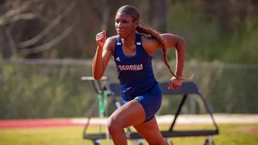 STATESBORO, GEORGIA - MARCH 12: Georgia Southern Eagles Track & Field hosts the 2021 GATA Classic at Eagle Field on March 12, 2021 in Statesboro, Georgia.