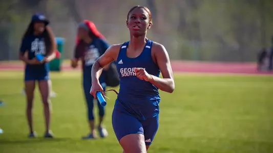 STATESBORO, GEORGIA - MARCH 12: Georgia Southern Eagles Track & Field hosts the 2021 GATA Classic at Eagle Field on March 12, 2021 in Statesboro, Georgia.