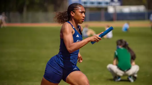 STATESBORO, GEORGIA - MARCH 12: Georgia Southern Eagles Track & Field hosts the 2021 GATA Classic at Eagle Field on March 12, 2021 in Statesboro, Georgia.