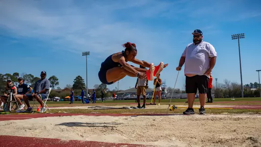 STATESBORO, GEORGIA - MARCH 12: Georgia Southern Eagles Track & Field hosts the 2021 GATA Classic at Eagle Field on March 12, 2021 in Statesboro, Georgia.