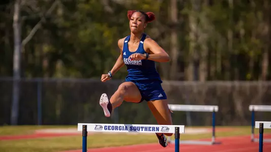 STATESBORO, GEORGIA - MARCH 12: Georgia Southern Eagles Track & Field hosts the 2021 GATA Classic at Eagle Field on March 12, 2021 in Statesboro, Georgia.