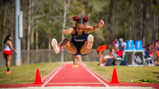 STATESBORO, GEORGIA - MARCH 12: Georgia Southern Eagles Track & Field hosts the 2021 GATA Classic at Eagle Field on March 12, 2021 in Statesboro, Georgia.
