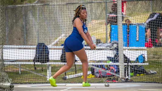STATESBORO, GEORGIA - MARCH 12: Georgia Southern Eagles Track & Field hosts the 2021 GATA Classic at Eagle Field on March 12, 2021 in Statesboro, Georgia.
