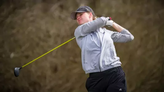 STATESBORO, GEORGIA - FEBRUARY 22: Georgia Southern Eagles Women’s Golf plays in the 2021 Strutter Gus Invitational at the Georgia Southern Golf Course on February 22, 2021 in Statesboro, Georgia.