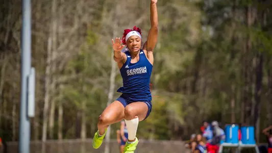 STATESBORO, GEORGIA - MARCH 12: Georgia Southern Eagles Track & Field hosts the 2021 GATA Classic at Eagle Field on March 12, 2021 in Statesboro, Georgia.