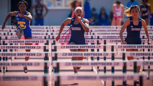 STATESBORO, GEORGIA - MARCH 12: Georgia Southern Eagles Track & Field hosts the 2021 GATA Classic at Eagle Field on March 12, 2021 in Statesboro, Georgia.