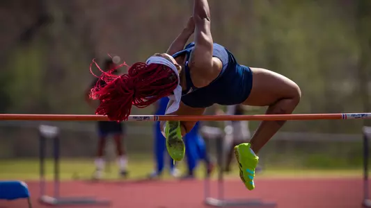 STATESBORO, GEORGIA - MARCH 12: Georgia Southern Eagles Track & Field hosts the 2021 GATA Classic at Eagle Field on March 12, 2021 in Statesboro, Georgia.