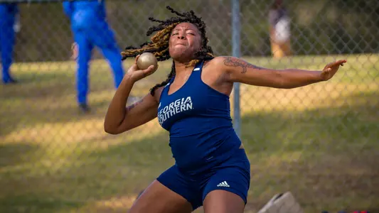 STATESBORO, GEORGIA - MARCH 12: Georgia Southern Eagles Track & Field hosts the 2021 GATA Classic at Eagle Field on March 12, 2021 in Statesboro, Georgia.