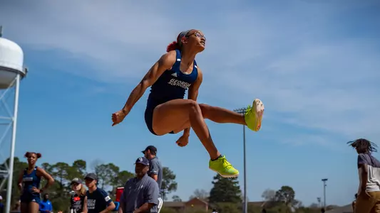 STATESBORO, GEORGIA - MARCH 12: Georgia Southern Eagles Track & Field hosts the 2021 GATA Classic at Eagle Field on March 12, 2021 in Statesboro, Georgia.