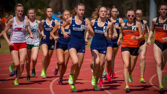 STATESBORO, GEORGIA - MARCH 12: Georgia Southern Eagles Track & Field hosts the 2021 GATA Classic at Eagle Field on March 12, 2021 in Statesboro, Georgia.