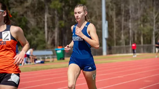 STATESBORO, GEORGIA - MARCH 12: Georgia Southern Eagles Track & Field hosts the 2021 GATA Classic at Eagle Field on March 12, 2021 in Statesboro, Georgia.