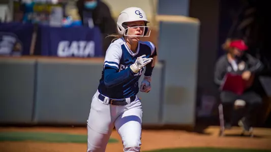 STATESBORO, GEORGIA - MARCH 7: Georgia Southern Eagles Softball faces the College of Charleston at the Eagle Softball Field on March 7, 2021 in Statesboro, Georgia.