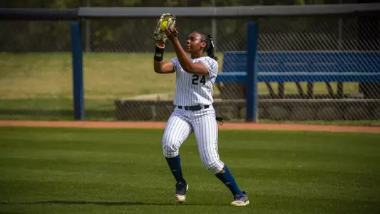 STATESBORO, GEORGIA - MARCH 26: Georgia Southern Eagles Softball faces the Florida International University Panthers at the Eagle Softball Field on March 26, 2021 in Statesboro, Georgia.
