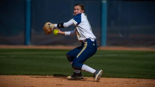 STATESBORO, GEORGIA - MARCH 5: Georgia Southern Eagles Softball faces the Winthrop Eagles at the Eagle Softball Field on March 5, 2021 in Statesboro, Georgia.