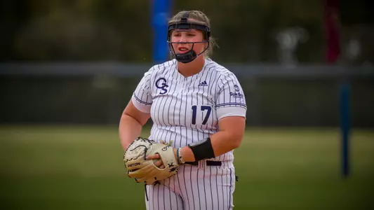 STATESBORO, GEORGIA - MARCH 26: Georgia Southern Eagles Softball faces the Florida International University Panthers at the Eagle Softball Field on March 26, 2021 in Statesboro, Georgia.