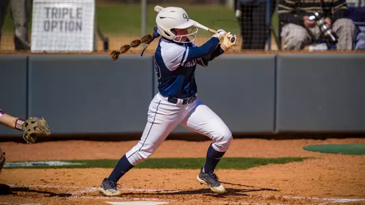 STATESBORO, GEORGIA - MARCH 7: Georgia Southern Eagles Softball faces the College of Charleston at the Eagle Softball Field on March 7, 2021 in Statesboro, Georgia.