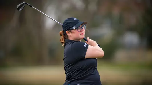 STATESBORO, GEORGIA - FEBRUARY 22: Georgia Southern Eagles Women’s Golf plays in the 2021 Strutter Gus Invitational at the Georgia Southern Golf Course on February 22, 2021 in Statesboro, Georgia.